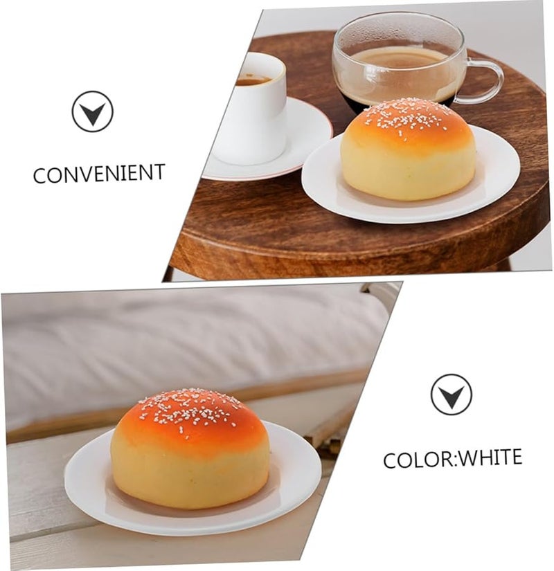 STOBAZA 3 Pack Snack Plates Lightweight Serving Dishes for Desserts Appetizers Home Outdoor Use - Image 4